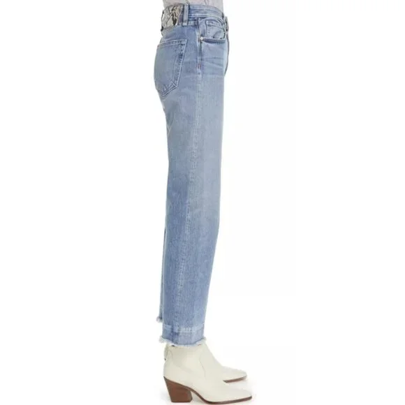 Rag & Bone Ruth Super High Waist Straight Leg Jeans Size 32 $295 Quiet Luxury - Picture 3 of 14